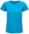 03579 Lds Pioneer SOL'S Ladies Pioneer Organic T-Shirt Aqua colour image